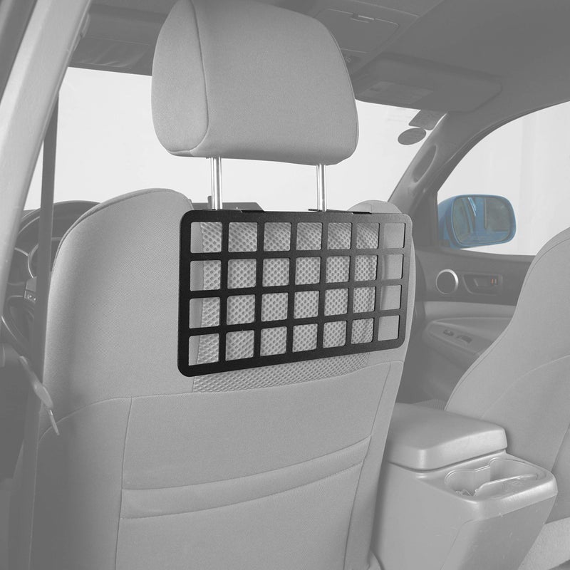 Hooke Road 2PCS Tacoma MOLLE Panel Seat Headrest Storage Metal Shelf Compatible with Toyota Tacoma 2005-2023 2nd & 3rd Gen Pickup Truck - Image 4